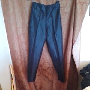 Donna Karan Navy Straight-Leg Pants